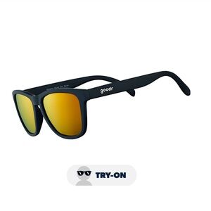 Goodr Whiskey Shots With Satan Amber Lens Sunglasses